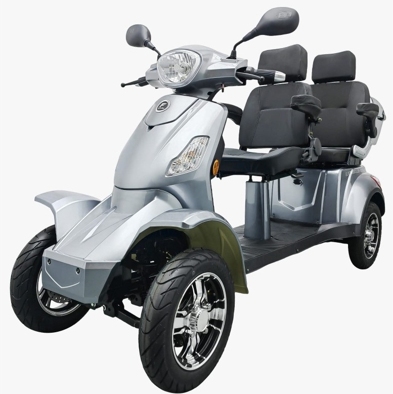 4-Rad Senioren-Roller mit 2 Sitzen VITA CARE 4000 DUO, vierrädriges Senioren-Quad für 2 Personen bis 25 km/h