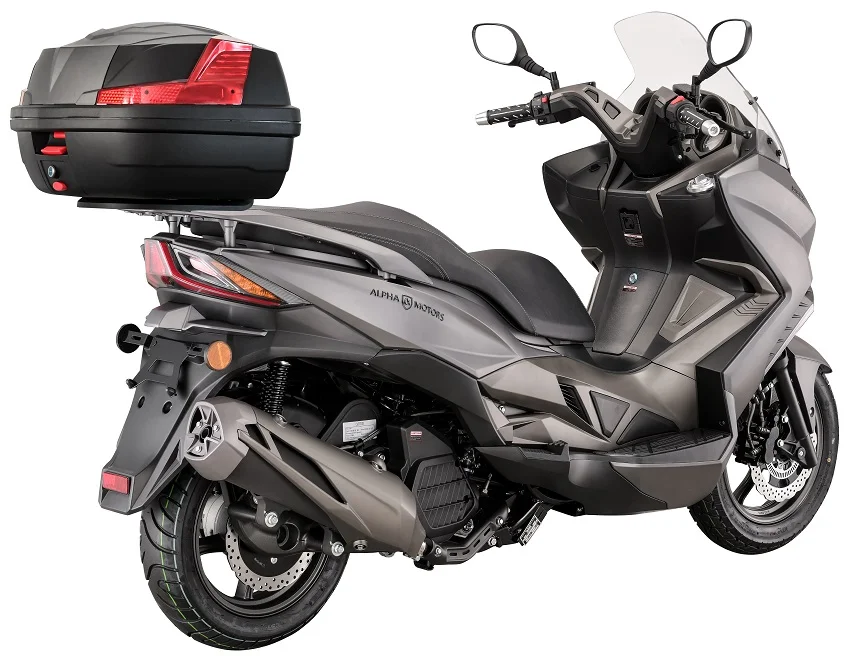 Motorroller Sport Cruiser 22 inkl. Topcase, 125 ccm 11 PS, 2-Rad Benzin Roller 95km/h, Benzin Motorrad EURO 5