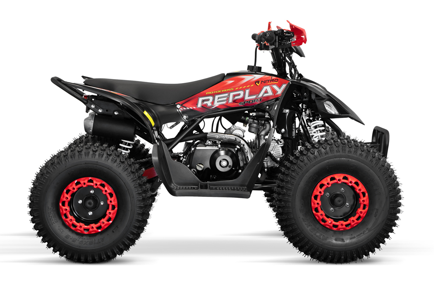 NITRO MOTORS 125cc midi Kinder Quad Replay RS-3G8 Sport, 3-Gang Automatik + RG, Kinderquad Benzin 8 Zoll