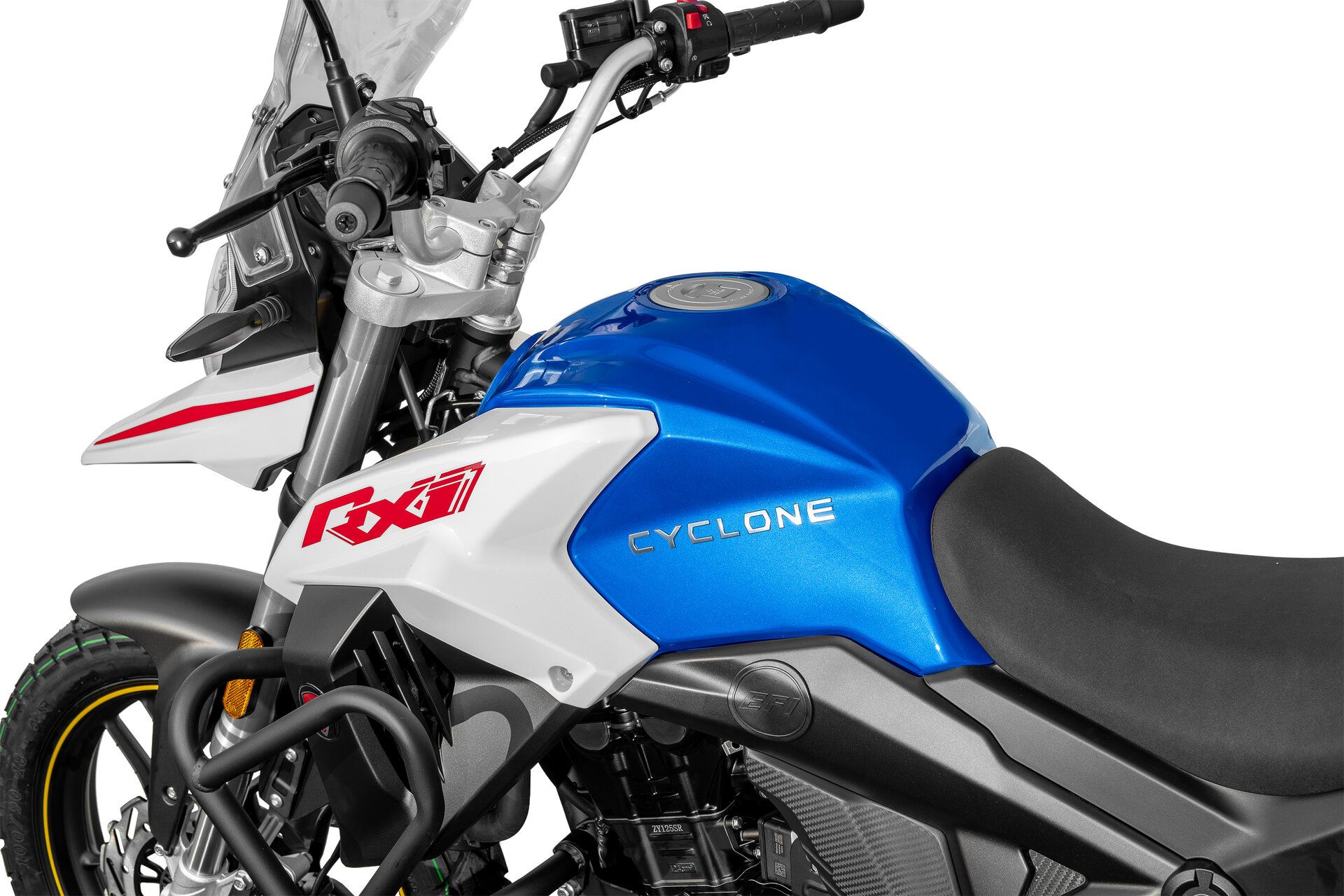 2.Wahl Cyclone RX1 Pro 125cc, Benzin Motorrad 99 km/h, 11 kW/15 PS, 1 Zylinder, 4-Takt Bike + Koffer