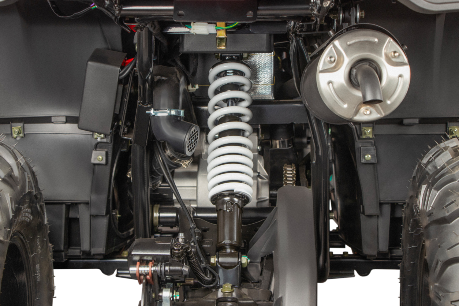 NITRO MOTORS 230cc maxi Quad Tricia CVT RS10 Platin wahlweise Seilwinde und Anhängerkupplung