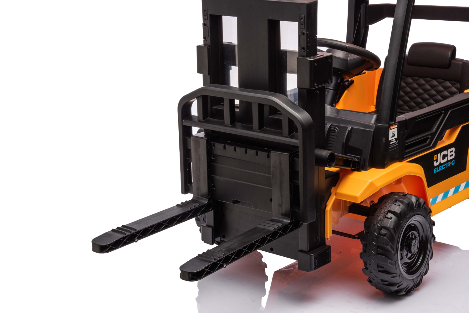 Elektro Kinderfahrzeug - Elektrogabelstapler JCB Forklift, Gabelstapler für Kinder, Elektro-Einsatzfahrzeug zum selbst Fahren