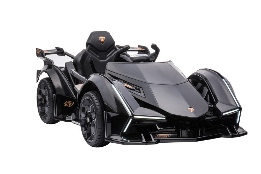 Elektroauto für Kinder, Lamborghini GT HL528 Schwarz, Kinderfahrzeug zum selbst Fahren