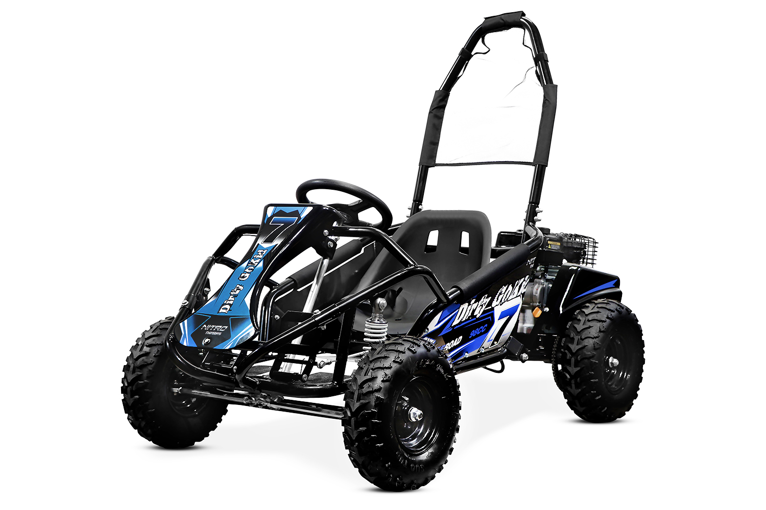 Nitro Motors GoKid Dirty 98cc Automatik Pullstart 6 Zoll Offroad Kinderbuggy, Strandbuggy, Benzinbuggy