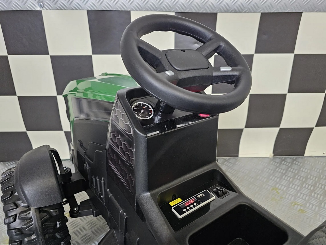 Elektro Kinderfahrzeug Traktor, Kindertraktor Farmer mit Anhänger und Schaufel, Elektrotraktor