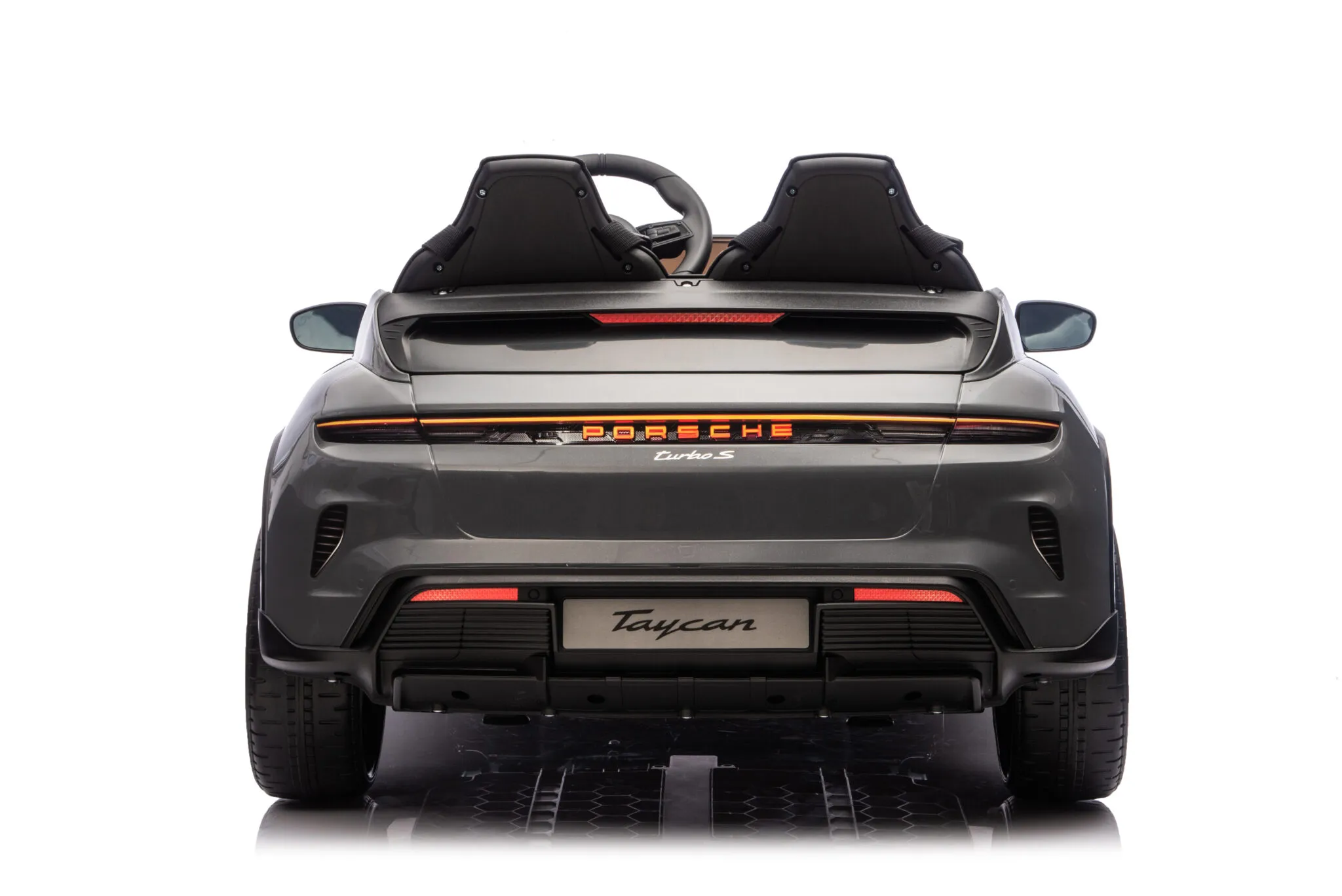 Kinder Elektrofahrzeug Porsche Taycan - Zweisitzer mit 2x90 Watt, Elektro Kinderauto