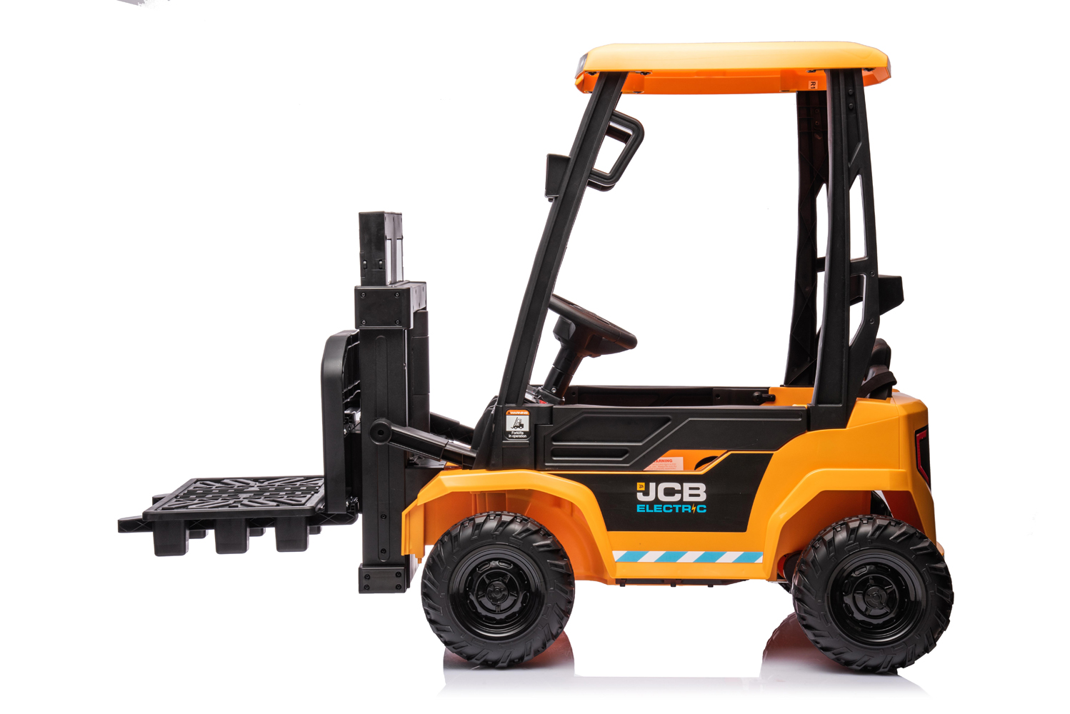 Elektro Kinderfahrzeug - Elektrogabelstapler JCB Forklift, Gabelstapler für Kinder, Elektro-Einsatzfahrzeug zum selbst Fahren