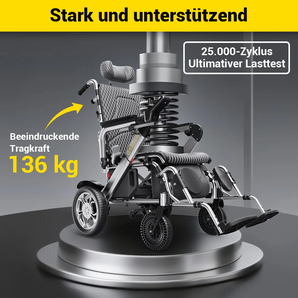 Elektrorollstuhl bis 136 kg Zuladung - Seniorenroller G10 - elektrischer Mobilitätsroller E-Rollstuhl klappbar