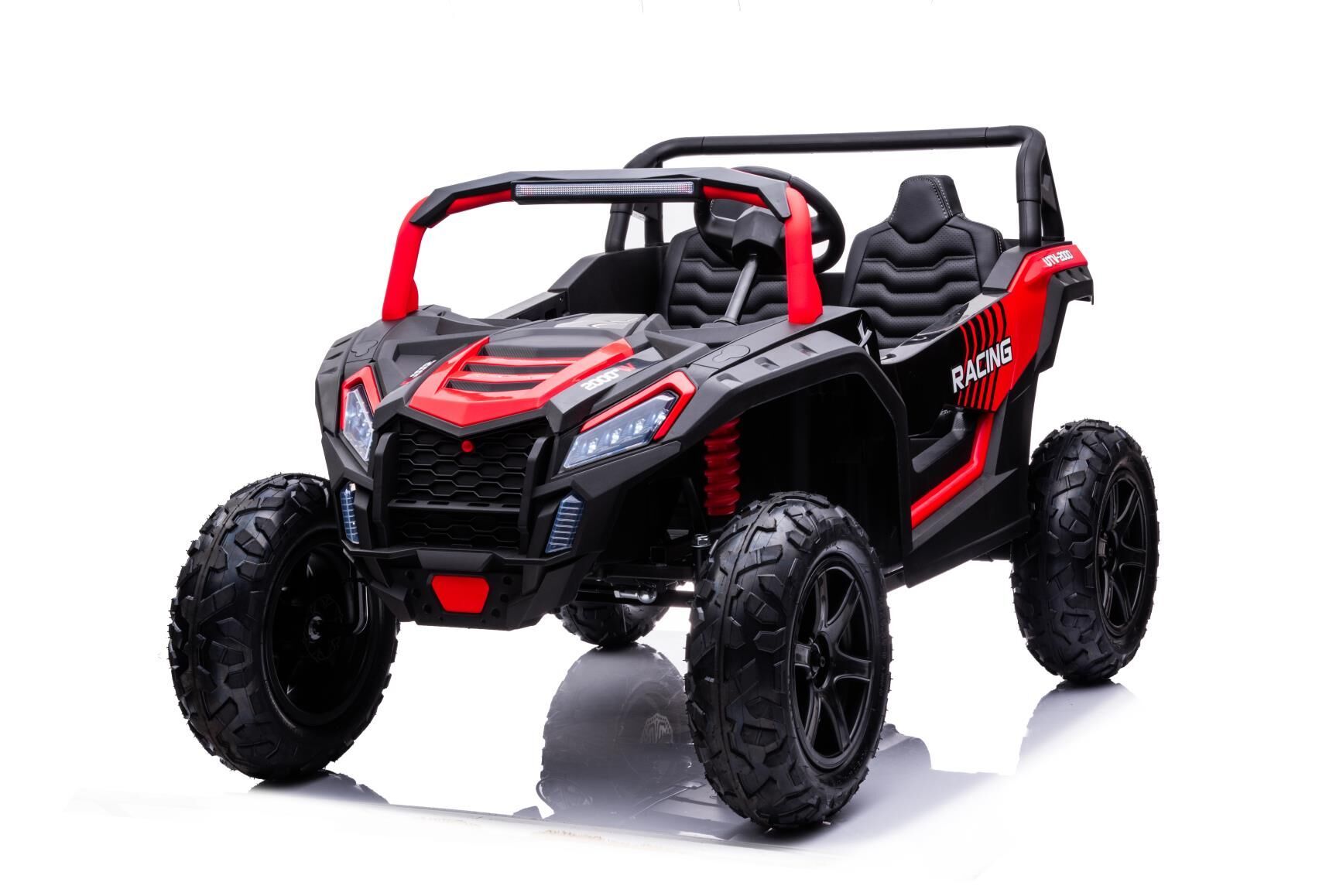 Großes Kinder Elektroauto - 15 km/h, 2-Sitzer Elektro-Buggy UTV XXL Elektrofahrzeug mit Lithiumakku und Differential Motor