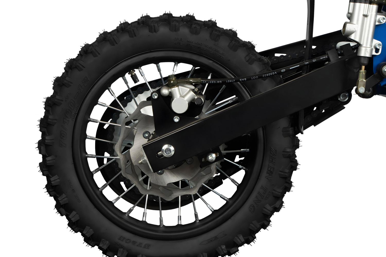 NITRO MOTORS 50cc midi Kinder Dirtbike NRG50 RS 14/12 Zoll, Kinder Crossbike, Kindermotorrad mit 50 km/h