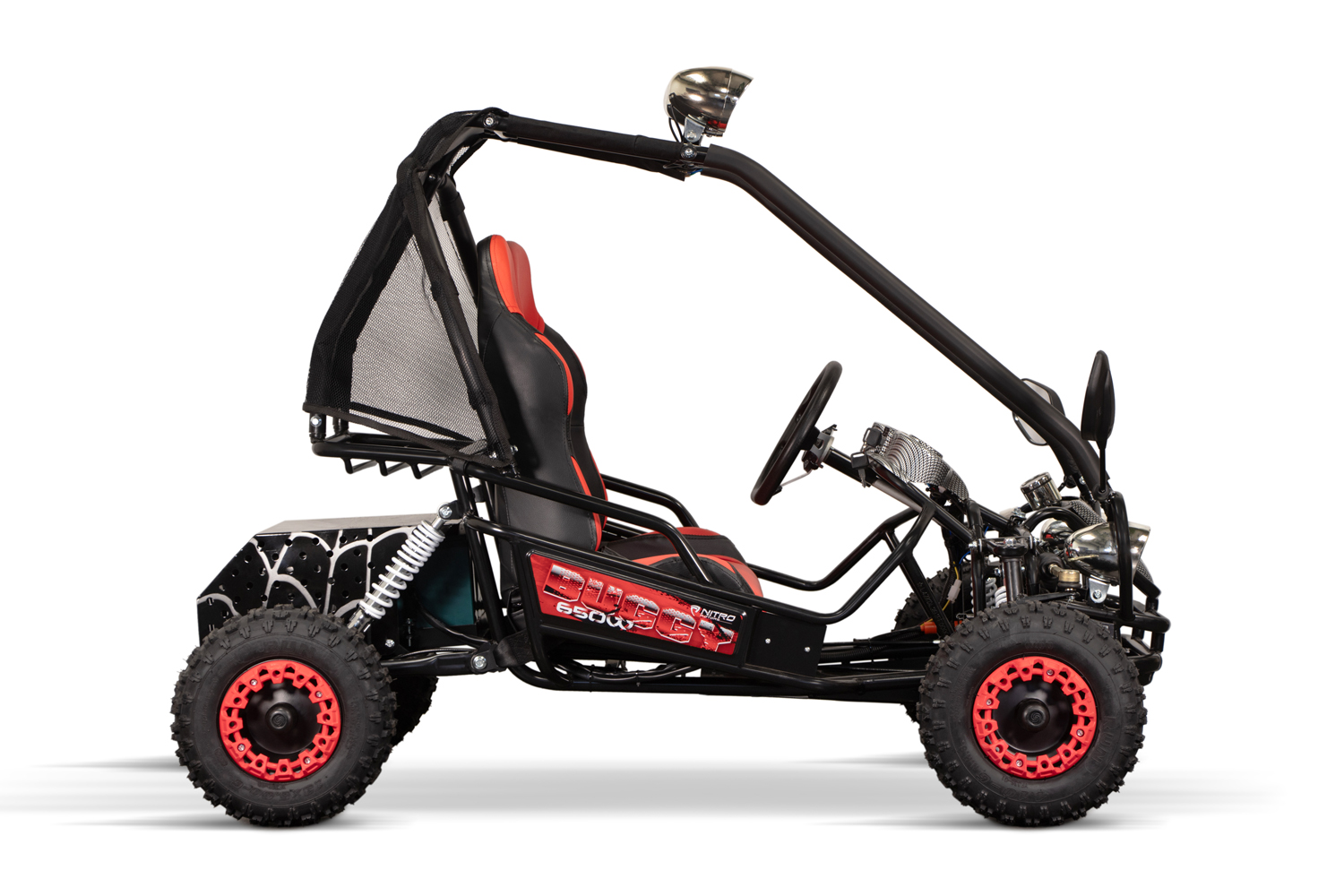 NITRO MOTORS 650 Watt Eco mini Kinder Buggy Gokart Hunt 6 - 2 Sitzer Strandbuggy