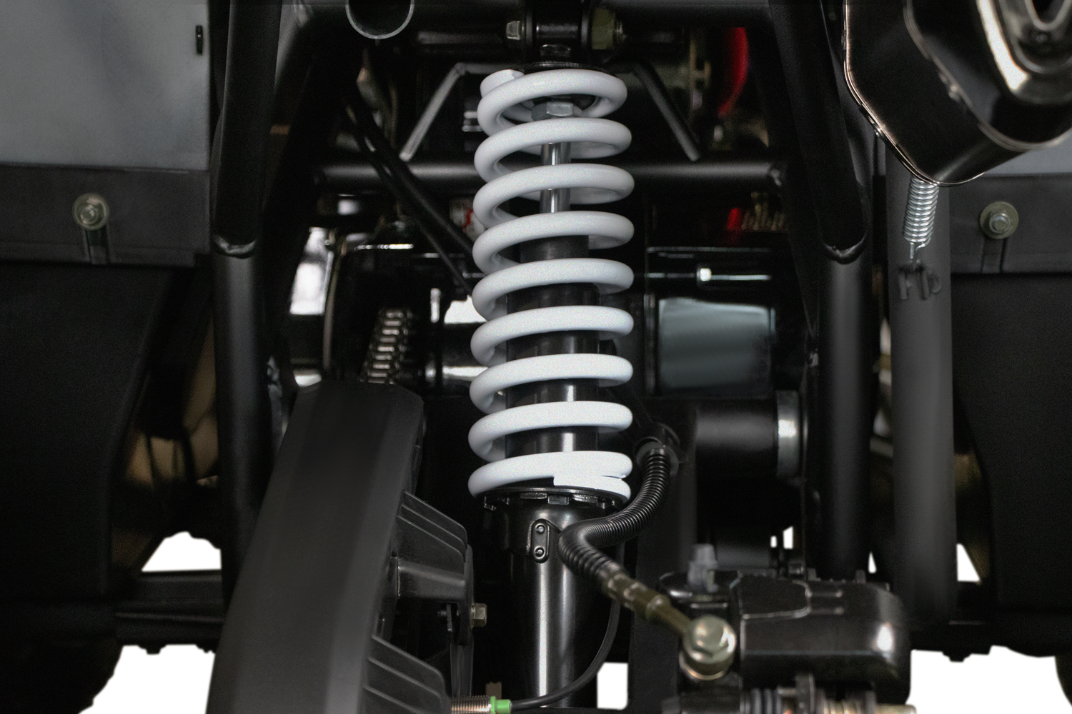 Nitro Motors Quablo Turbo RS8-3G Platin midi Quad 125cc 8 Zoll 3-Gang Semi Aut.+ RG, Benzin-Kinderquad, Quad für Kinder