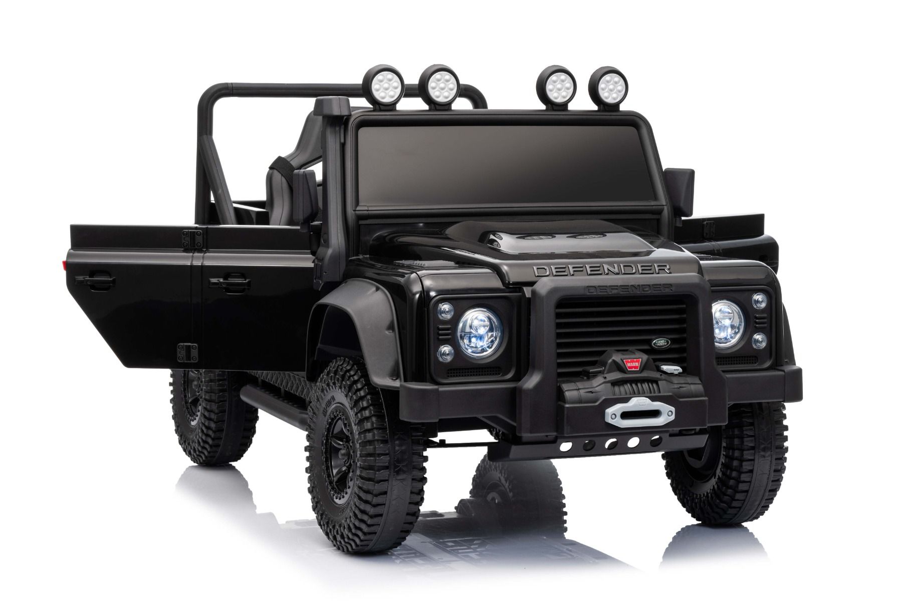 Kinderauto Land Rover Defender 110 SVX 4x4 Allrad, Jeep mit Lithumakku - 4x25 Watt, Elektroauto für Kinder