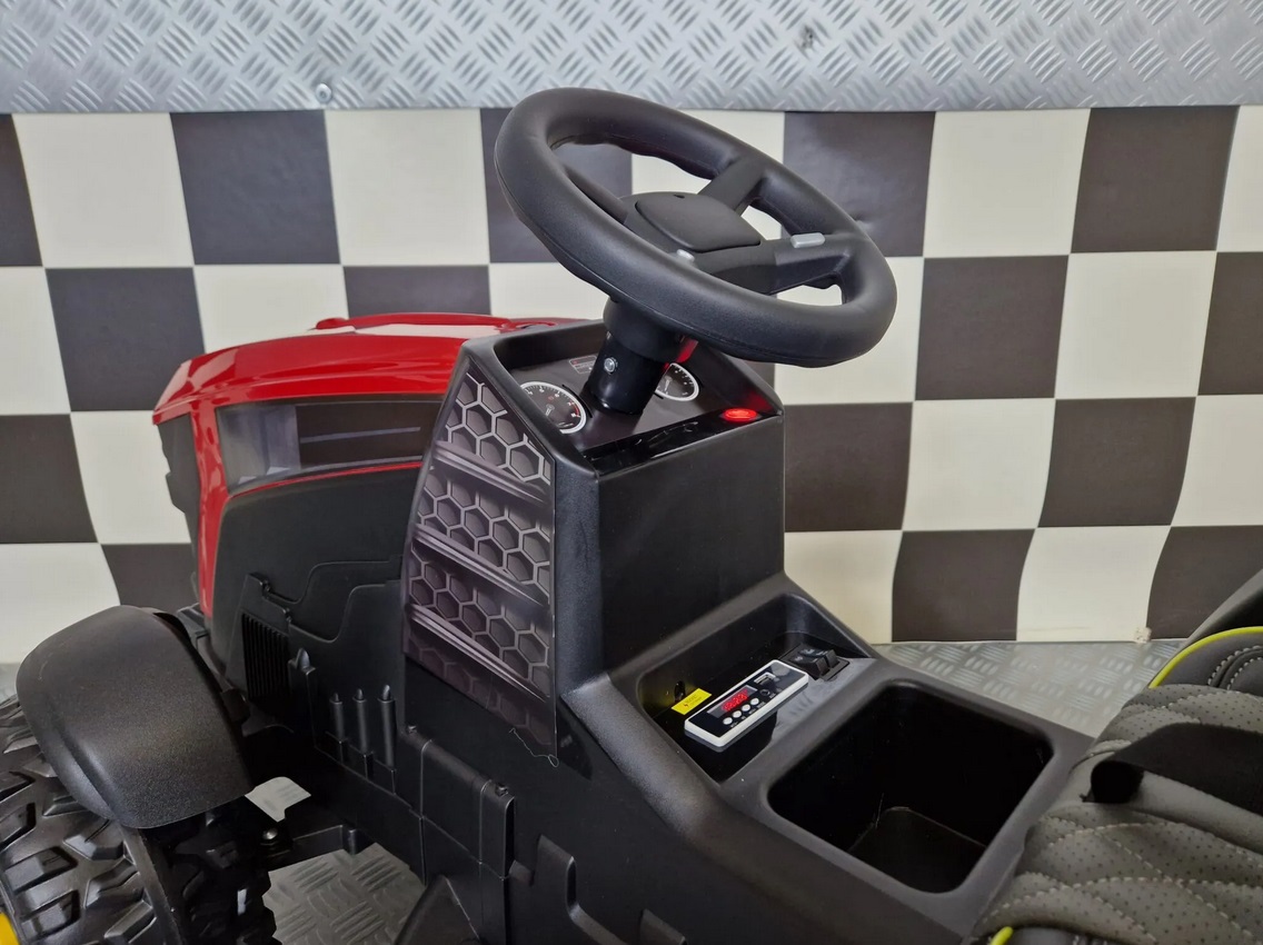 Elektro Kinderfahrzeug Traktor, Kindertraktor Farmer mit Anhänger und Schaufel, Elektrotraktor