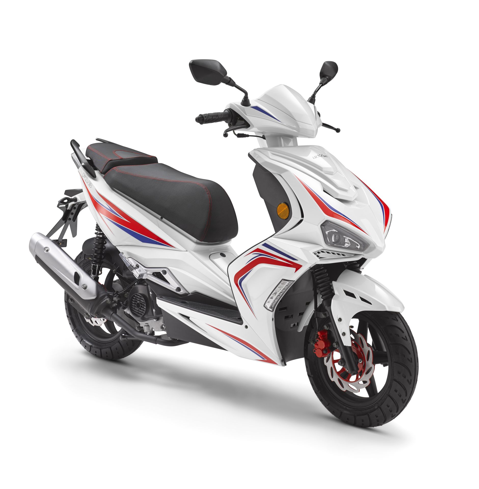 LuXXon F18 Benzin Motorroller 45 km/h, 49-cm³-Motor, 2,1 kW/2,9 PS, 1 Zylinder, 4-Takt