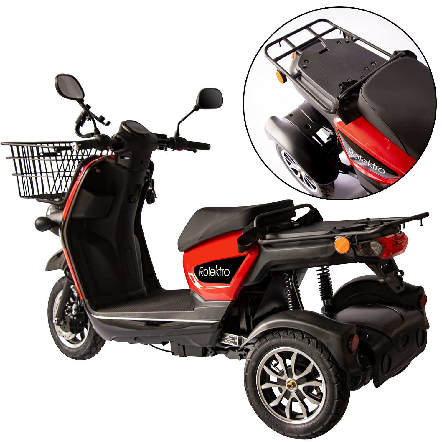 Rolektro E-Carrier 25 V.2 als Liefermobil, mit oder ohne Koffer, 2 Akku-Varianten