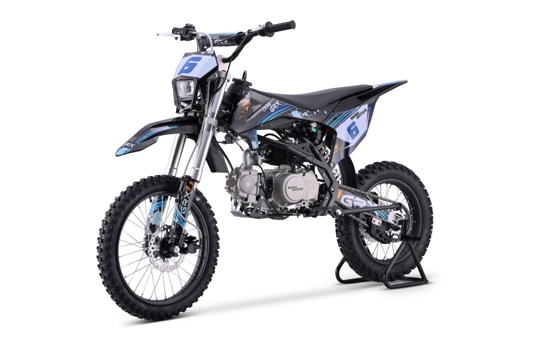 Jugend Dirtbike Cross GRX 125cc, Jugendmotorrad 70 km/h, Benzinmotorrad für Erwachsene Motorcross
