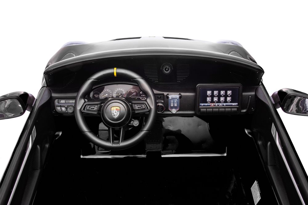 Kinderfahrzeug Porsche Spyder 911 GT3 2 Sitzer, 2 starke Elektromotoren bis 8 km/h