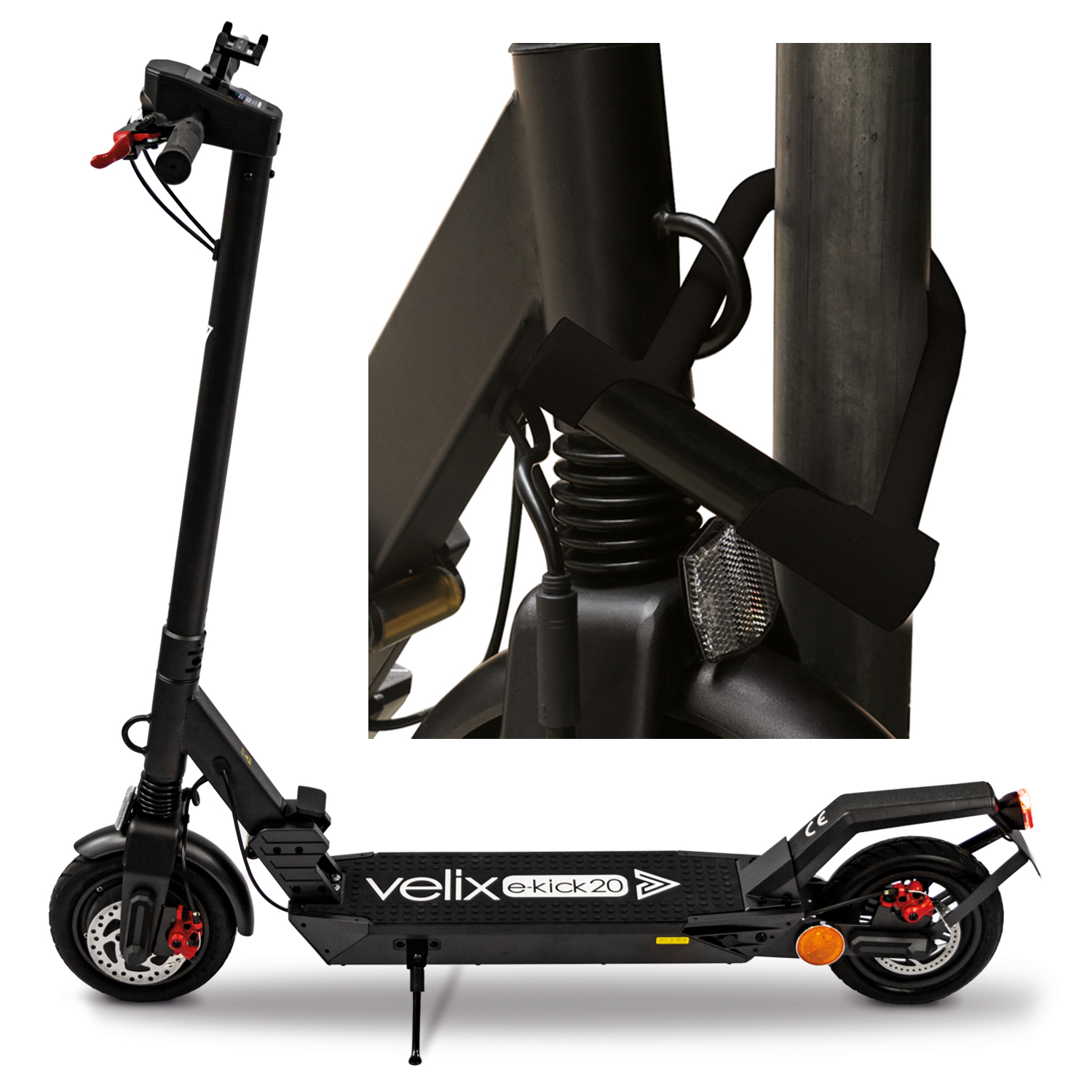 Velix E-Kick 20 km/h, 350 Watt Elektroroller für Jugendliche - Elektroscooter klappbar - E-Scooter ab 14 Jahren