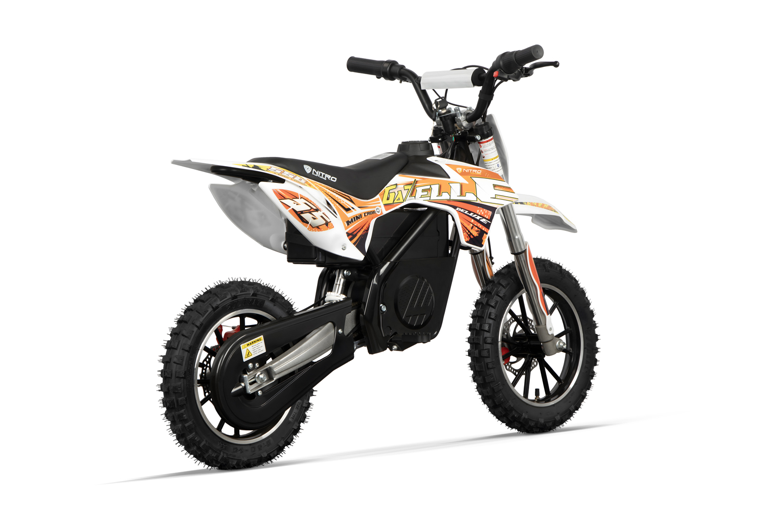 Kinder Elektrobike, Crossbike Nitro Motors Gazelle 550 Watt, 24V, DLX 10 Zoll, Elektro Dirtbike Deluxe für Kinder