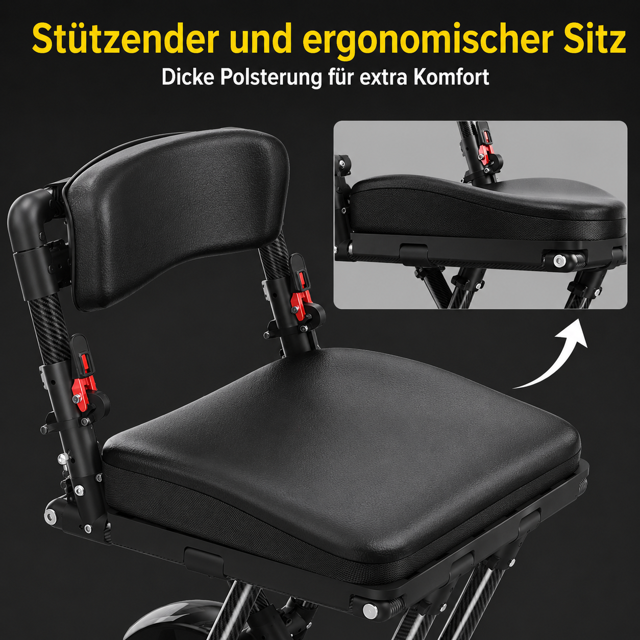 Elektromobil Leichtgewicht aus Carbonfaser - Seniorenroller M20 - elektrischer Mobilitätsroller E-Rollstuhl klappbar