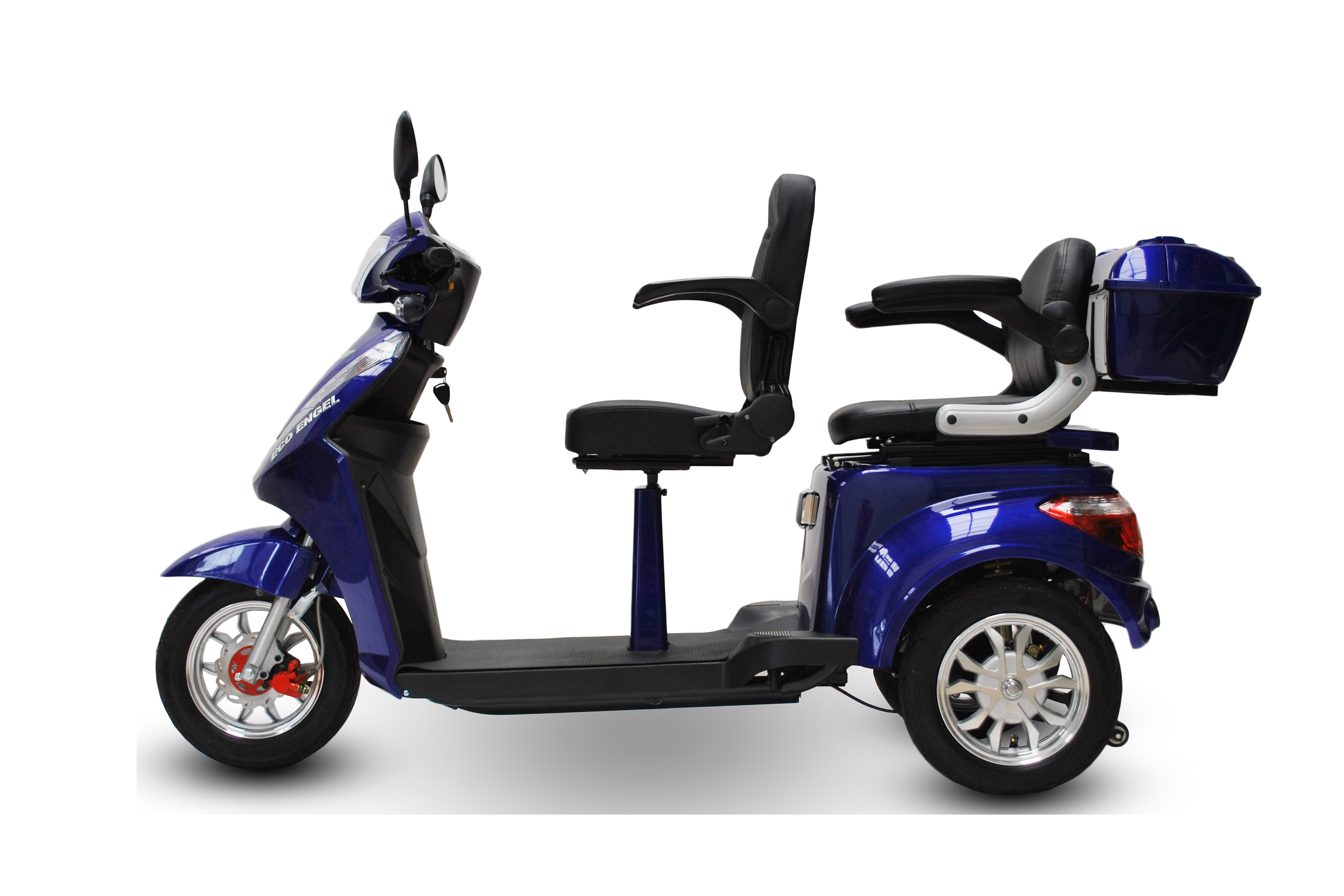 3 Rad Elektroroller DUO Doppelsitzer - Eco Engel 503 - Seniorenroller mit 2 Sitzen - 25 km/h (Blei/Lithium)