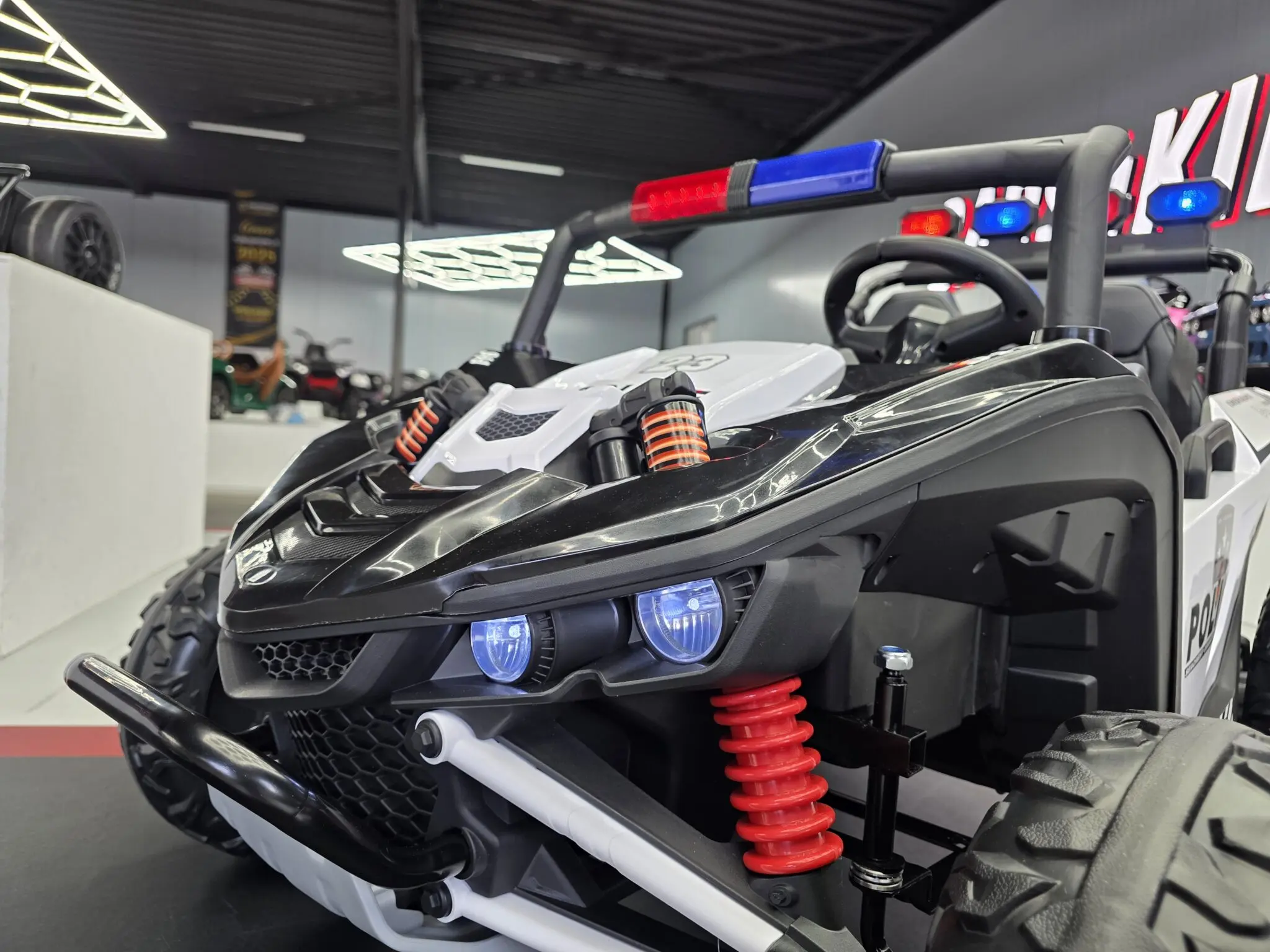 Kinderbuggy Elektrobuggy Polizei Patrol mit 2x200 Watt - Kinderauto bis 8 km/h - Polizeiauto