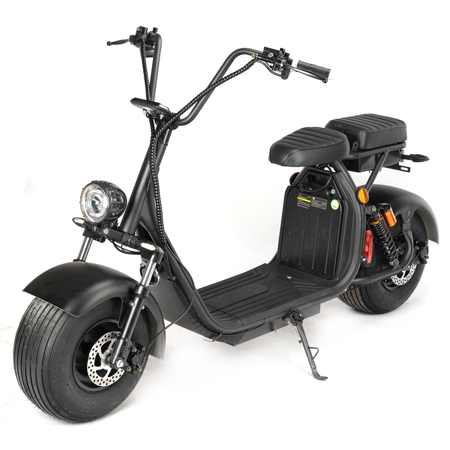Elektroroller, Elektro-Scooter Forca Coco II Plus Fatwheel LowRider 2000 Watt, E-Scooter mit 150kg Zuladung