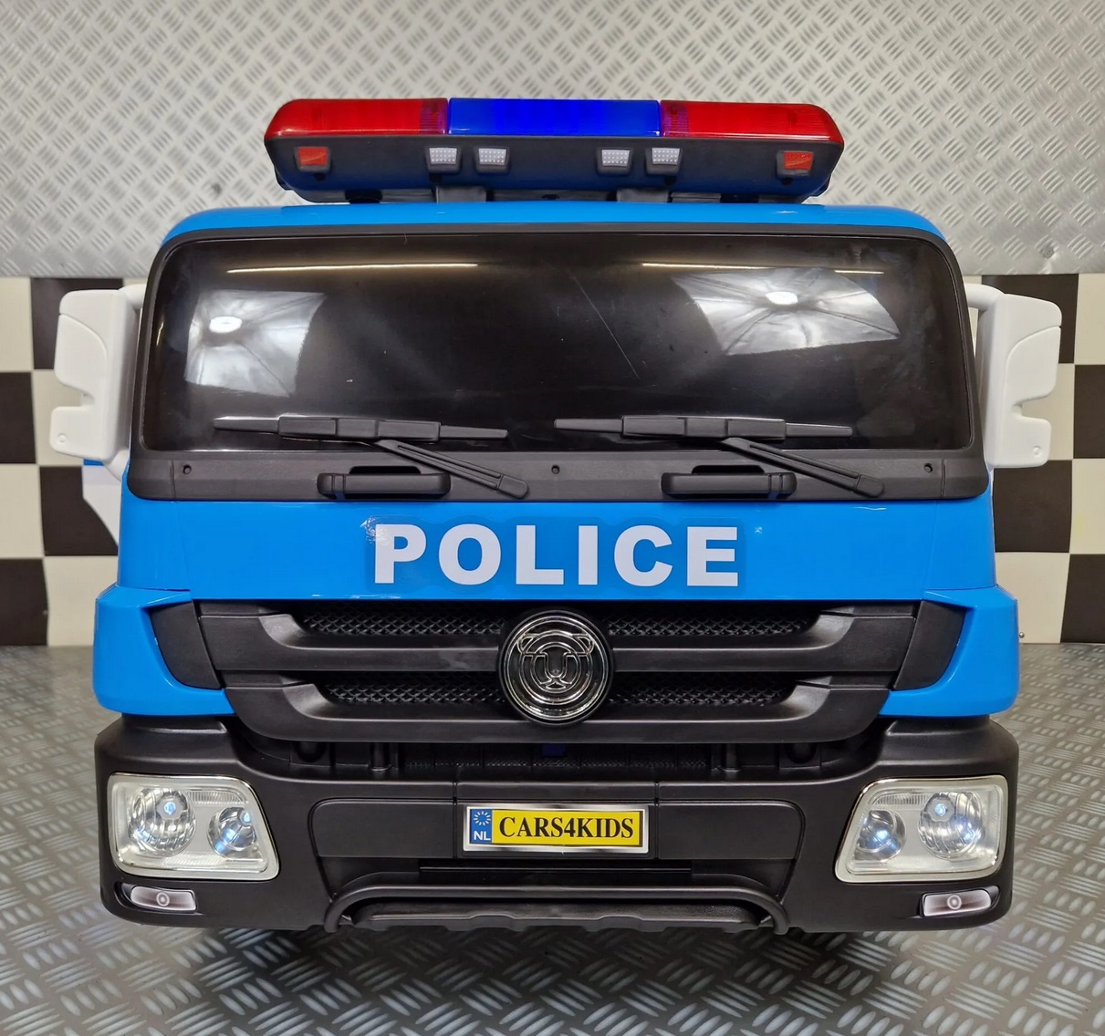 Batteriefahrzeug für Kinder Polizeifahrzeug, Polizeibus, Polizeitruck, Elektro Kinderfahrzeug
