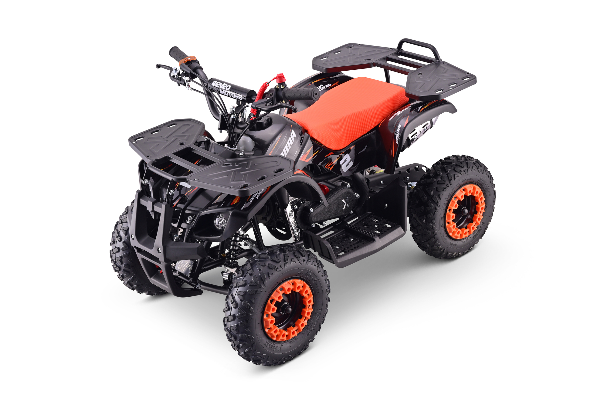 ATV Mini-Quad für Kinder Beneo Motors Cobra, 50cc Benzin Kinderquad 40 km/h, 6 Zoll Räder