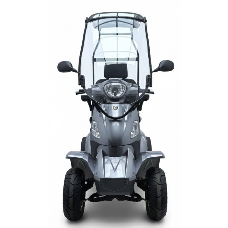 4-Rad Senioren-Roller VITA CARE Neo, vierrädriges Senioren-Quad mit 3000 Watt Radnabenmotor und 45, Dach und Regenschutz