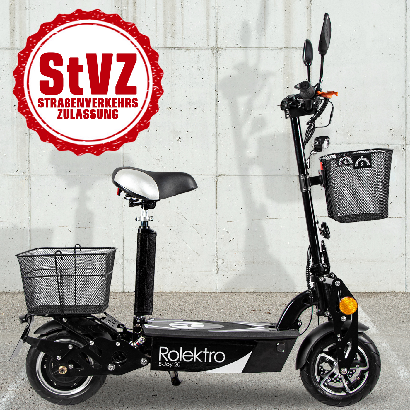 Elektroscooter Rolektro E-Jack 20 mit wählbarem Blei oder Lithium Akku