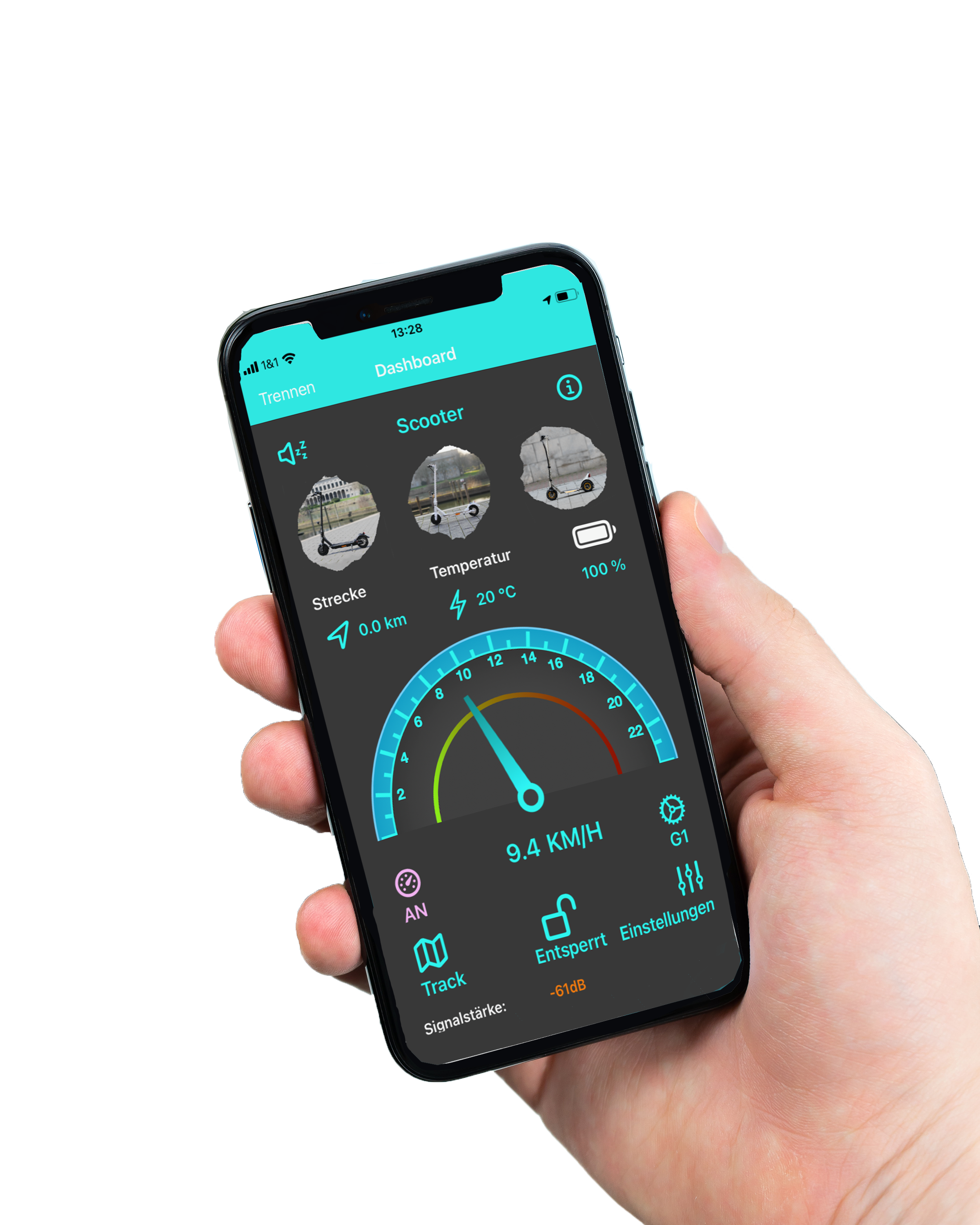 Trittbrett Modell Kalle, Elektroroller Scooter Stehroller 2.1 - eKFV 20 km/h, 25 km/h mit Straßenzulassung