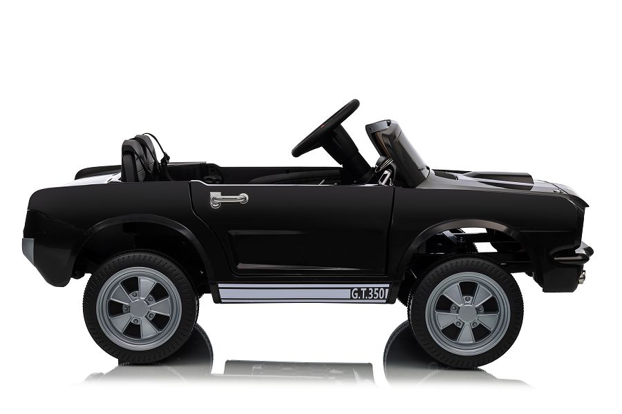 Oldtimer Elektro Kinderfahrzeug Shelby GT350 - Elektroauto für Kinder mit 4x200W, Elektrokinderfahrzeug