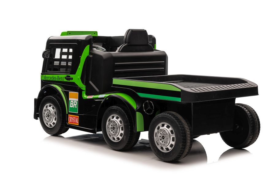 Elektro-LKW für Kinder - 8 km/h Mercedes XMX622B Kinder LKW mit Auflieger, Elektro Baustellenfahrzeug, Elektrokinderfahrzeug