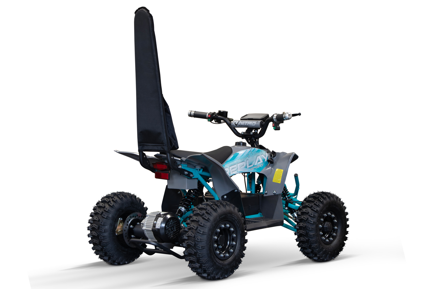 NITRO MOTORS Elektroquad Replay 1000W Eco mini Quad 6 Zoll Snowy-Profile XL Sport, Wellenantrieb, Rückenlehne