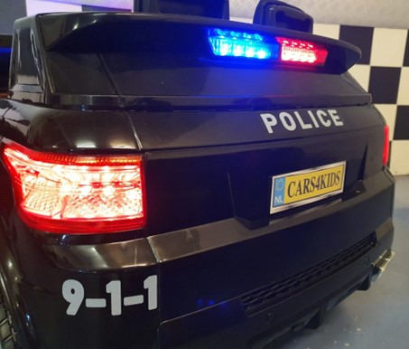 Elektro Kinderauto Jeep Polizei, US-Police-Car 2x30 Watt, Elektro Polizeiauto für Kinder, Elektrofahrzeug für Kinder