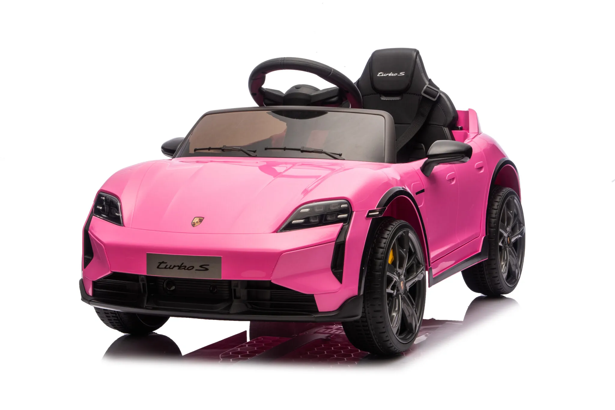 Kinder Elektrofahrzeug Porsche Taycan - Einsitzer mit 2x35 Watt, Elektro Kinderauto