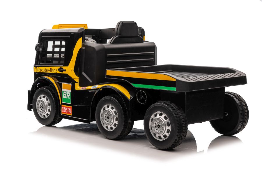 Elektro-LKW für Kinder - 8 km/h Mercedes XMX622B Kinder LKW mit Auflieger, Elektro Baustellenfahrzeug, Elektrokinderfahrzeug