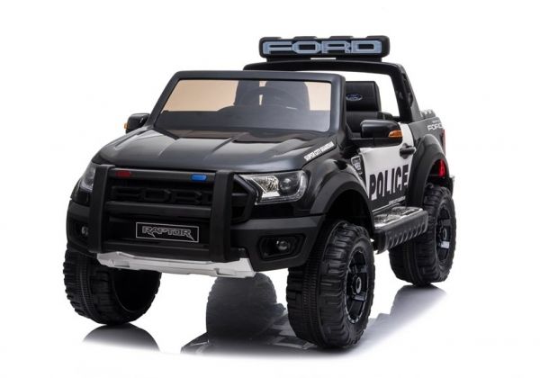 Elektro Kinderfahrzeug Polizeiauto 2-Sitzer Ford Raptor 2x45 Watt