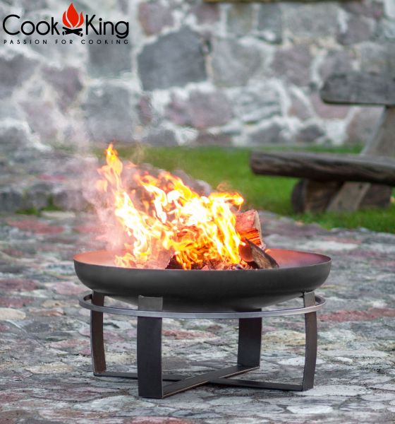 Feuerschale CookKing "Viking" Feuerkorb Feuerstelle aus Stahl mit Tragering