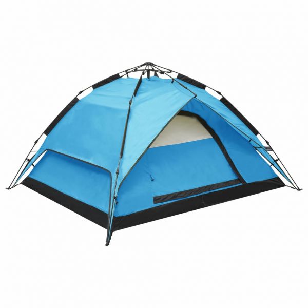 Pop-Up-Campingzelt 2-3 Personen 240×210×140 cm Blau