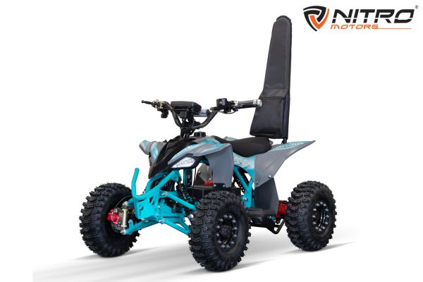 NITRO MOTORS Elektroquad Replay 1000W Eco mini Quad 6 Zoll Snowy-Profile XL Sport, Wellenantrieb, Rückenlehne
