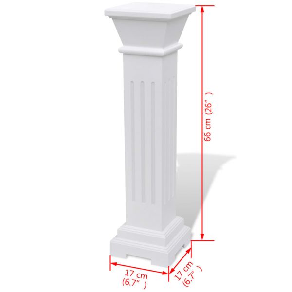 Säulen-Pflanzenständer Klassischer Stil Quadratisch MDF