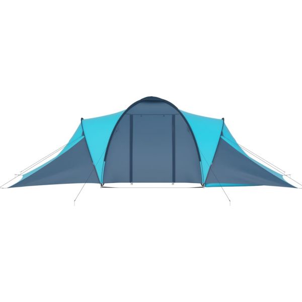 Campingzelt 6 Personen Blau und Hellblau