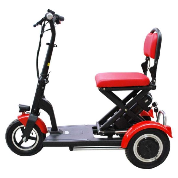 Eco Engel 301, klappbares Elektro Dreirad Seniorenmobil 6 km/h - Mobilitätshilfe, 3-Rad Scooter für Senioren, Elektro-Roller für Senioren