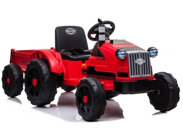 Kinder-Elektrofahrzeug, Traktor mit Anhänger YSA730-2 Rot