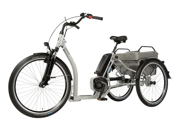 E-Bike Dreirad Fahrrad Grazia von PFAU-Tec - Fahrrad mit 3 Rädern Boschmotor und Box