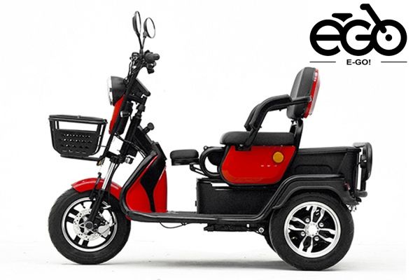 Elektromobil Geco Senio CX2 800 Watt 60V, Dreirad mit 25km/h, Seniorenmobil als Zweisitzer, E-Dreirad