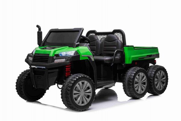 Elektro Kinderfahrzeug - 7 km/h, Elektroauto für 2 Kinder, 2-Sitzer Farm Rider 6x6, 4x35 Watt 12Volt